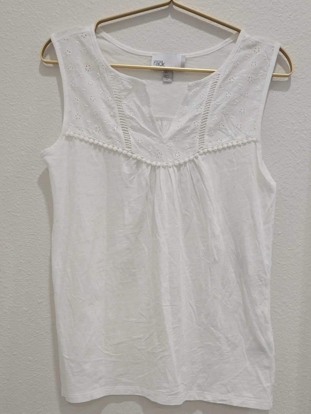 Womens White Tank Top